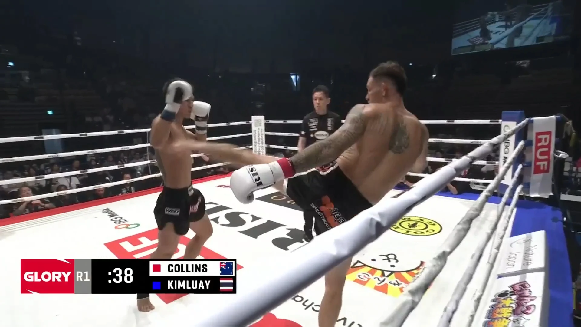Felle uitwisseling Collins vs. Wankongohm Ronde 1 | GLORY 108