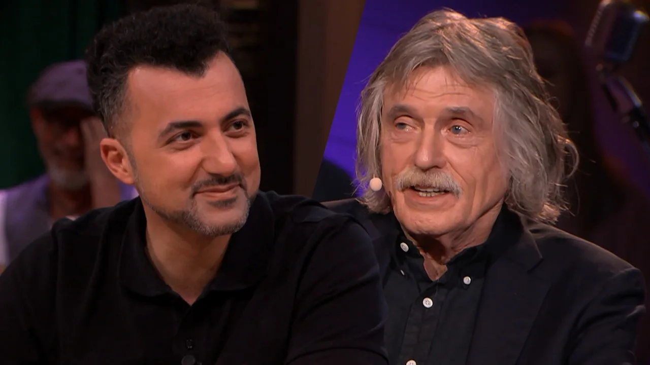 Johan ziet Johan Derksen-imitatie van Eus: 'Dieptreurig dat een Turk mij belachelijk zit te maken'