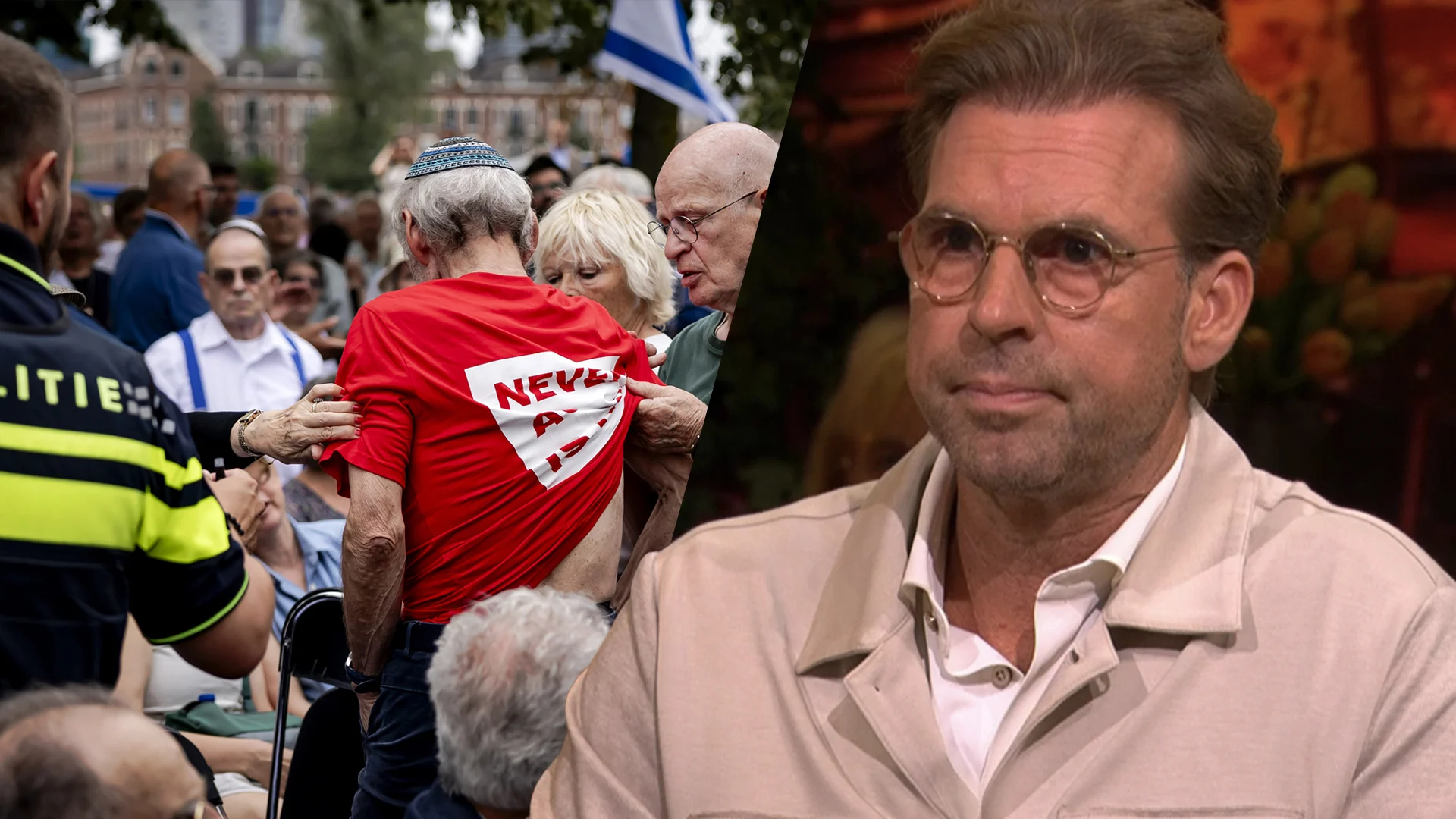 Rutger Castricum over protest bij Joodse herdenking: 'Laat die mensen gewoon rouwen'