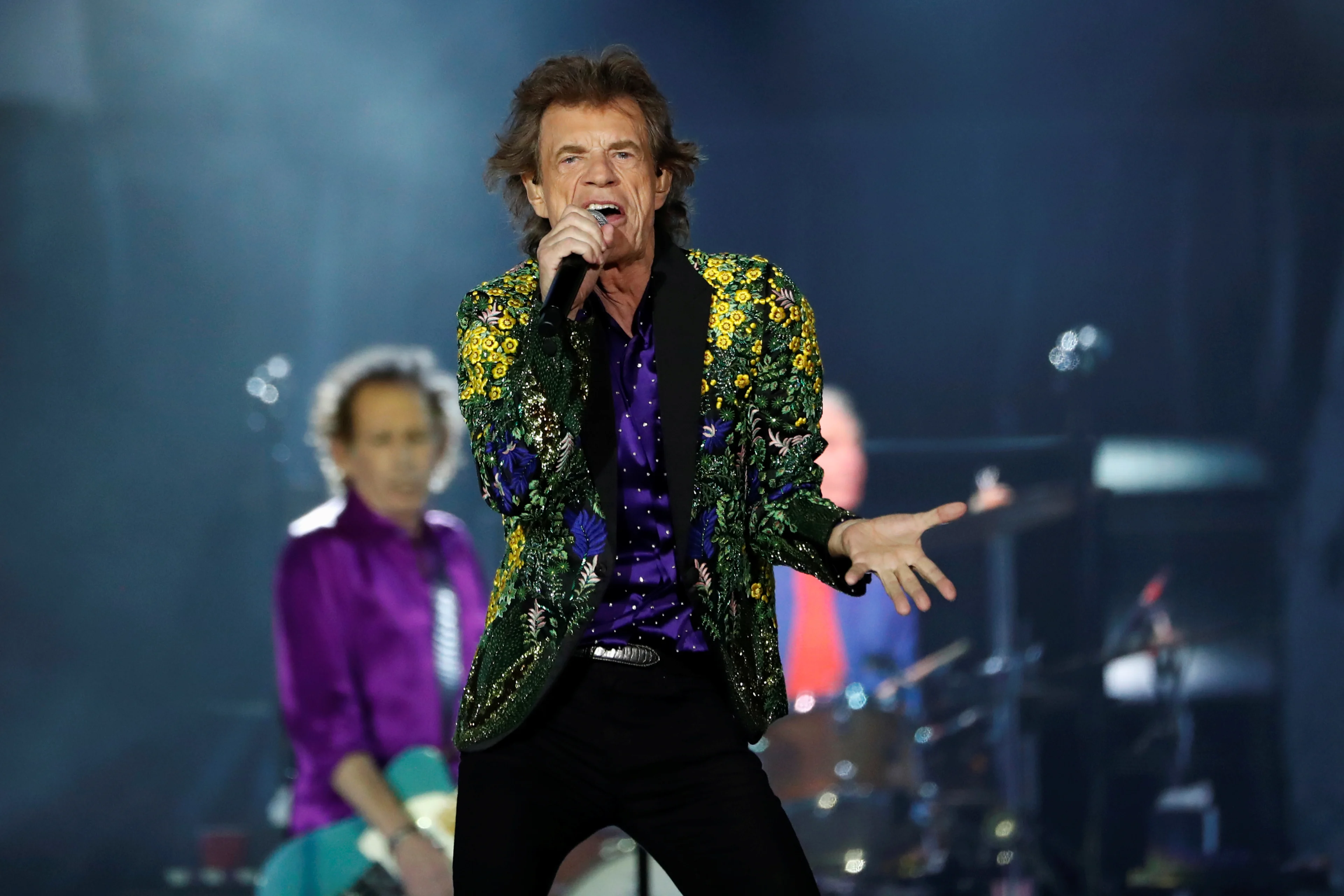 The Rolling Stones voor 't eerst in de studio zonder Charlie Watts