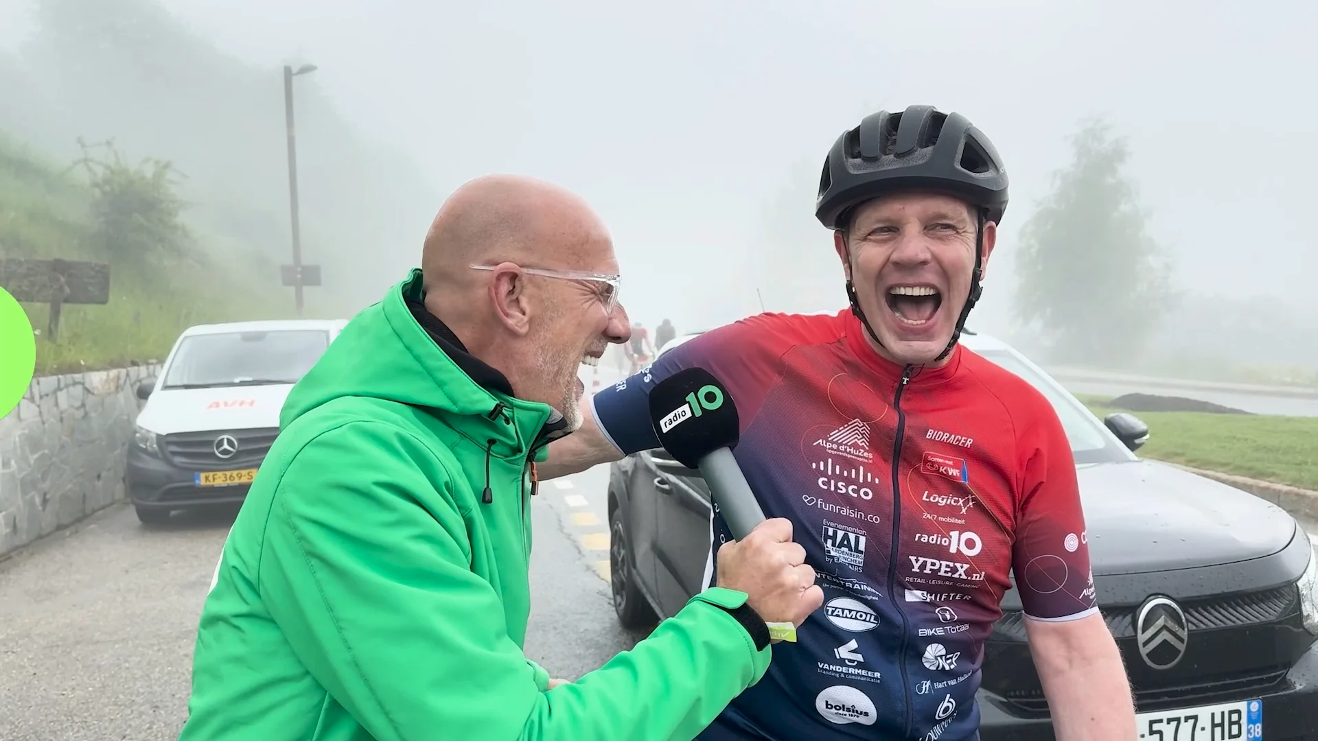 Edwin Ouwehand tijdens Alpe d'HuZes: 'Echt een ervaring'