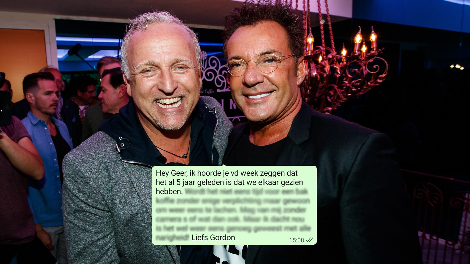 Heeft Gordon al een reactie van Gerard Joling?