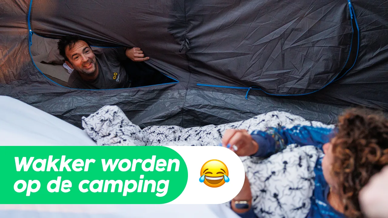 Gerard en Evelien worden wakkergemaakt op de camping