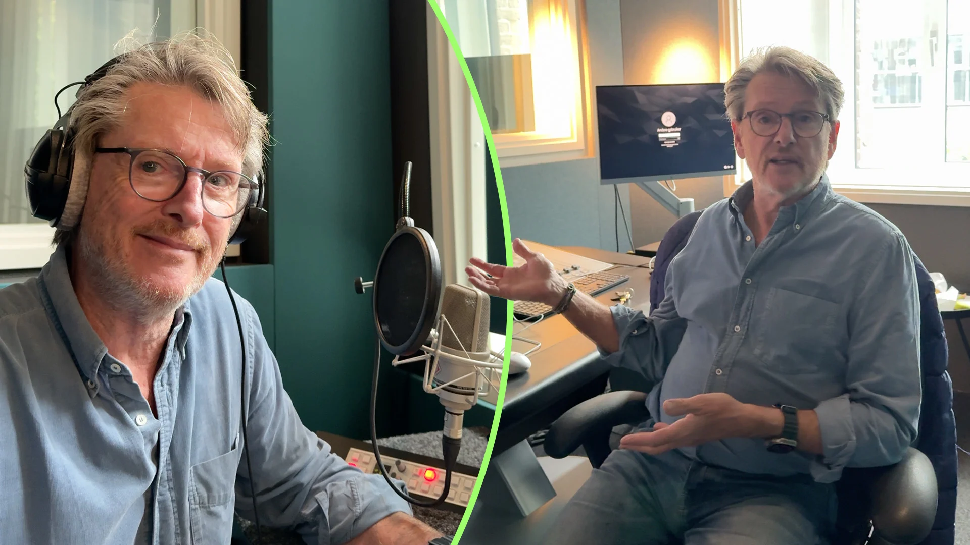 Zo spreekt Erik de Zwart jingles in voor de Top 4000!