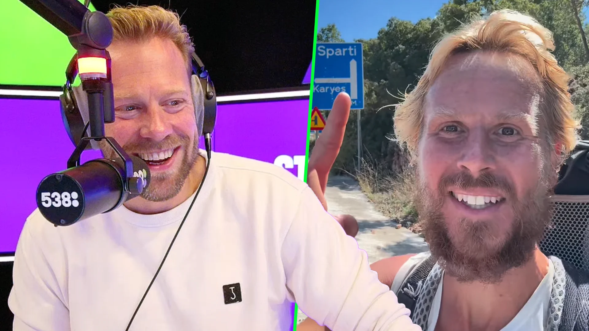 Sponsorloper Jeroen van Veen is naar Sparta gerend: 'Gemiddeld een marathon per dag'