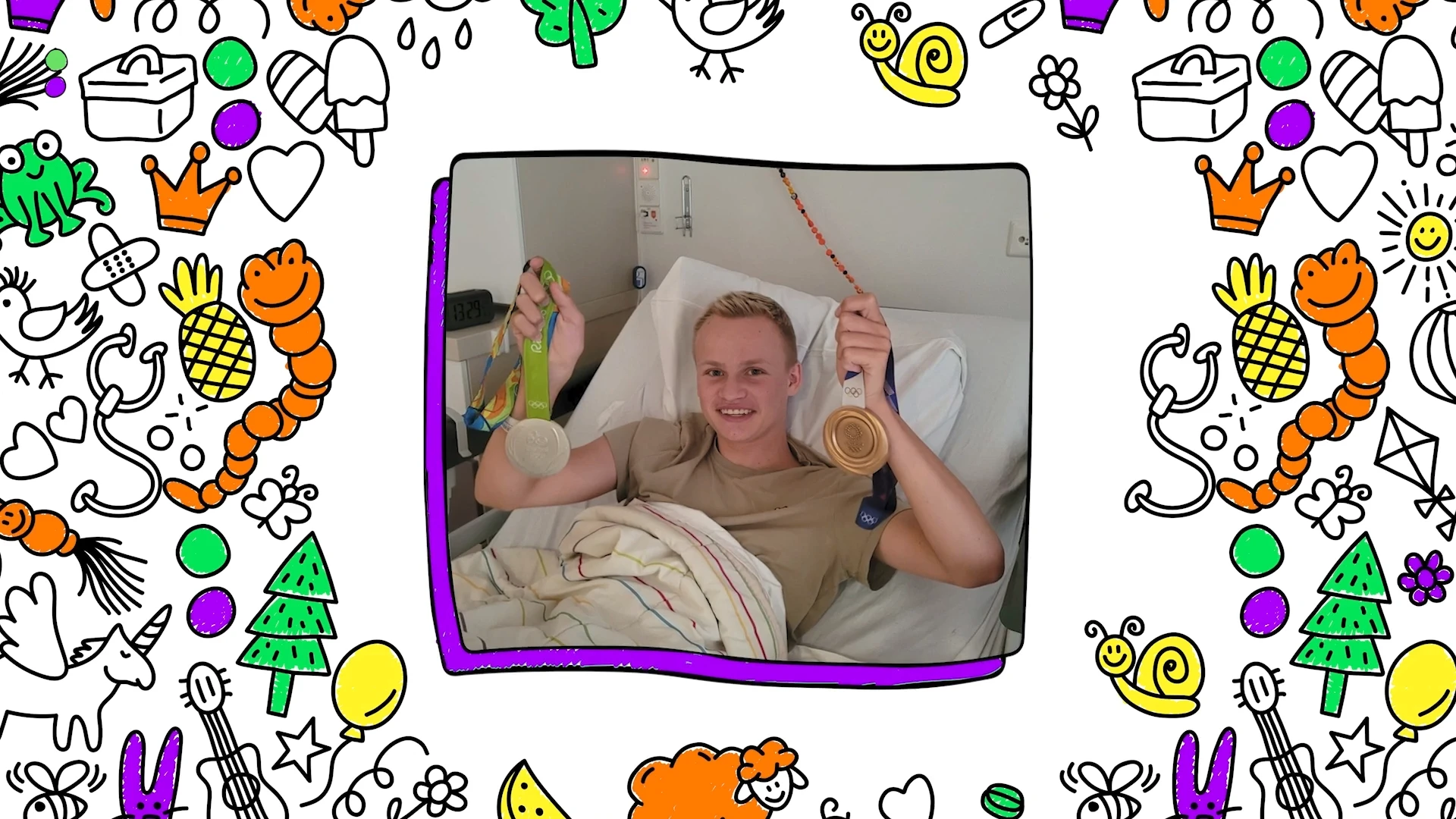 Wietze gaat langs bij Jelle in het Prinses Máxima Centrum