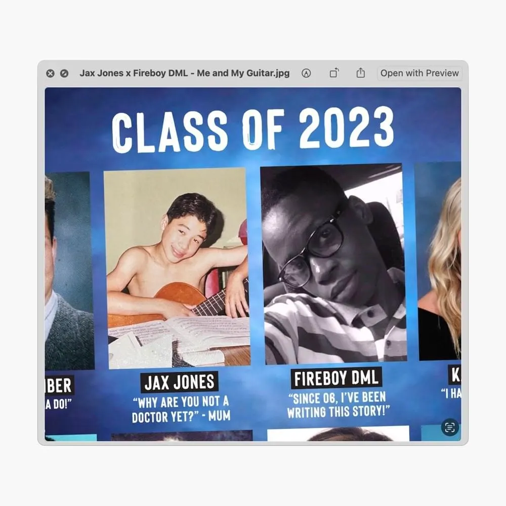 Gemaakt: Jax Jones, Fireboy DML - Me And My Guitar 