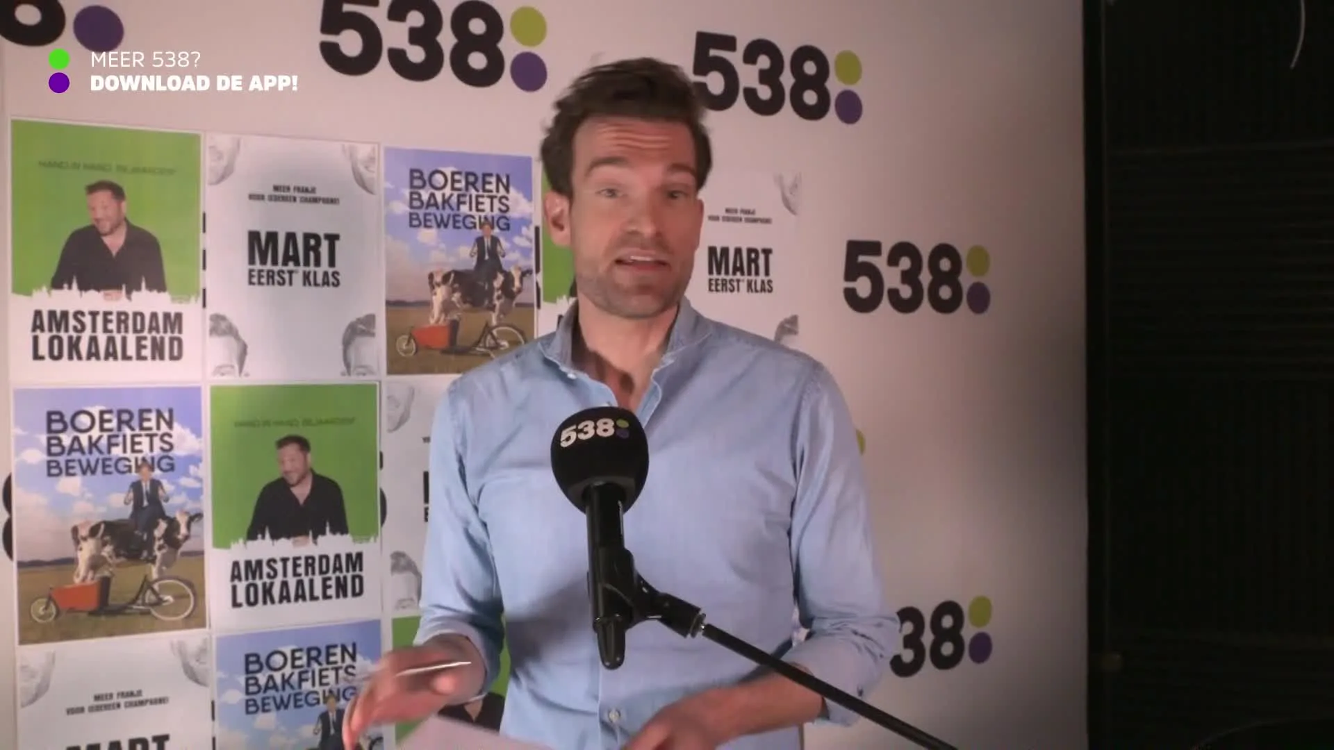 Wietze, Klaas en Mart geven speech