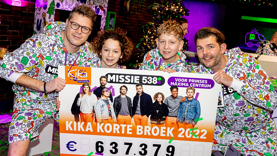 Dit bedrag is er opgehaald door KiKa Korte Broek