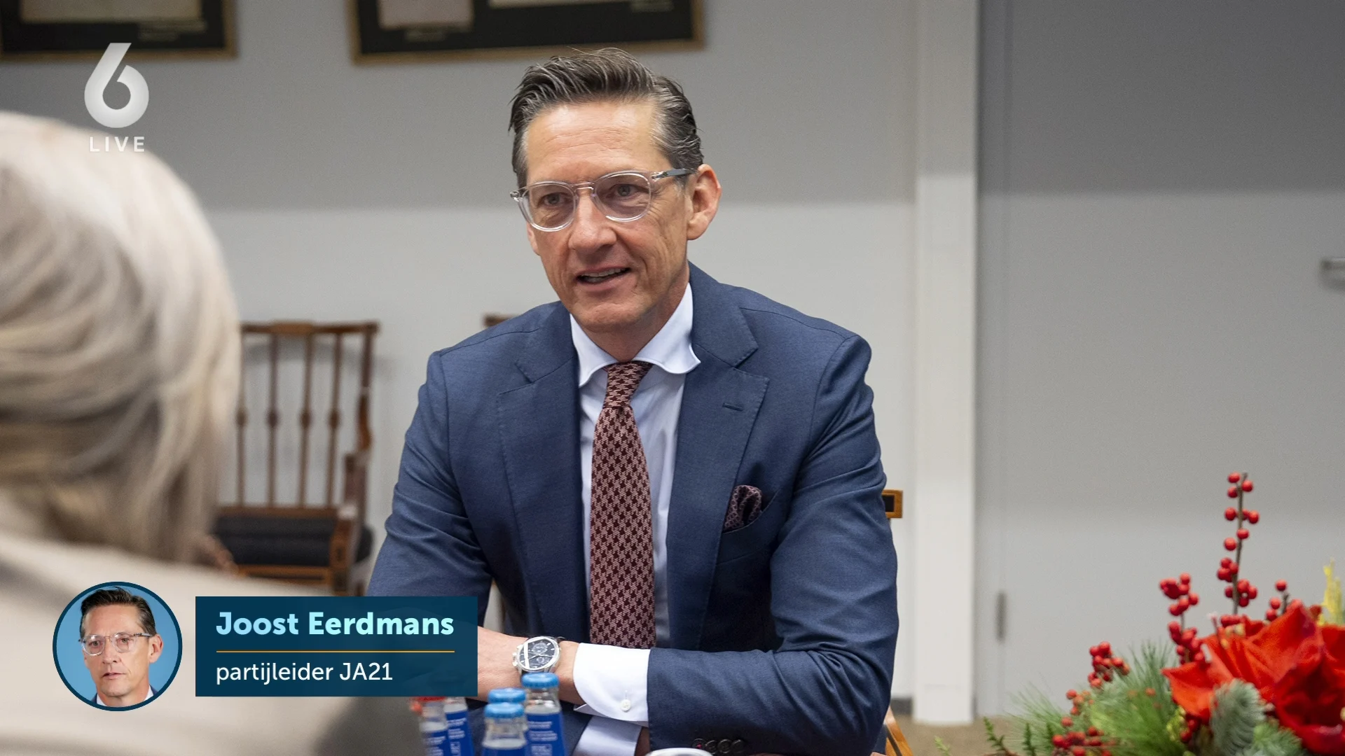 JA21-leider Eerdmans teleurgesteld over besluit D66, CDA en VVD