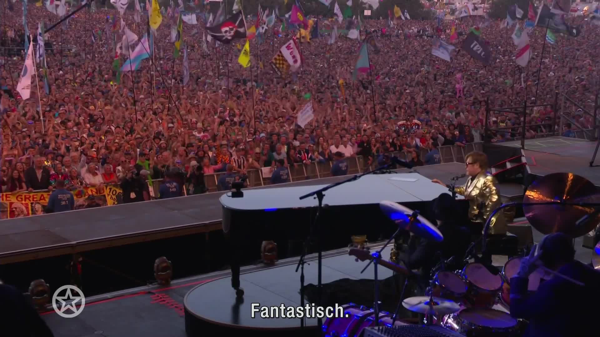 Elton John (76) was nooit eerder op Glastonbury geweest
