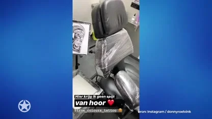 ZIEN: Donny Roelvink laat grote, bijzondere tattoo zetten