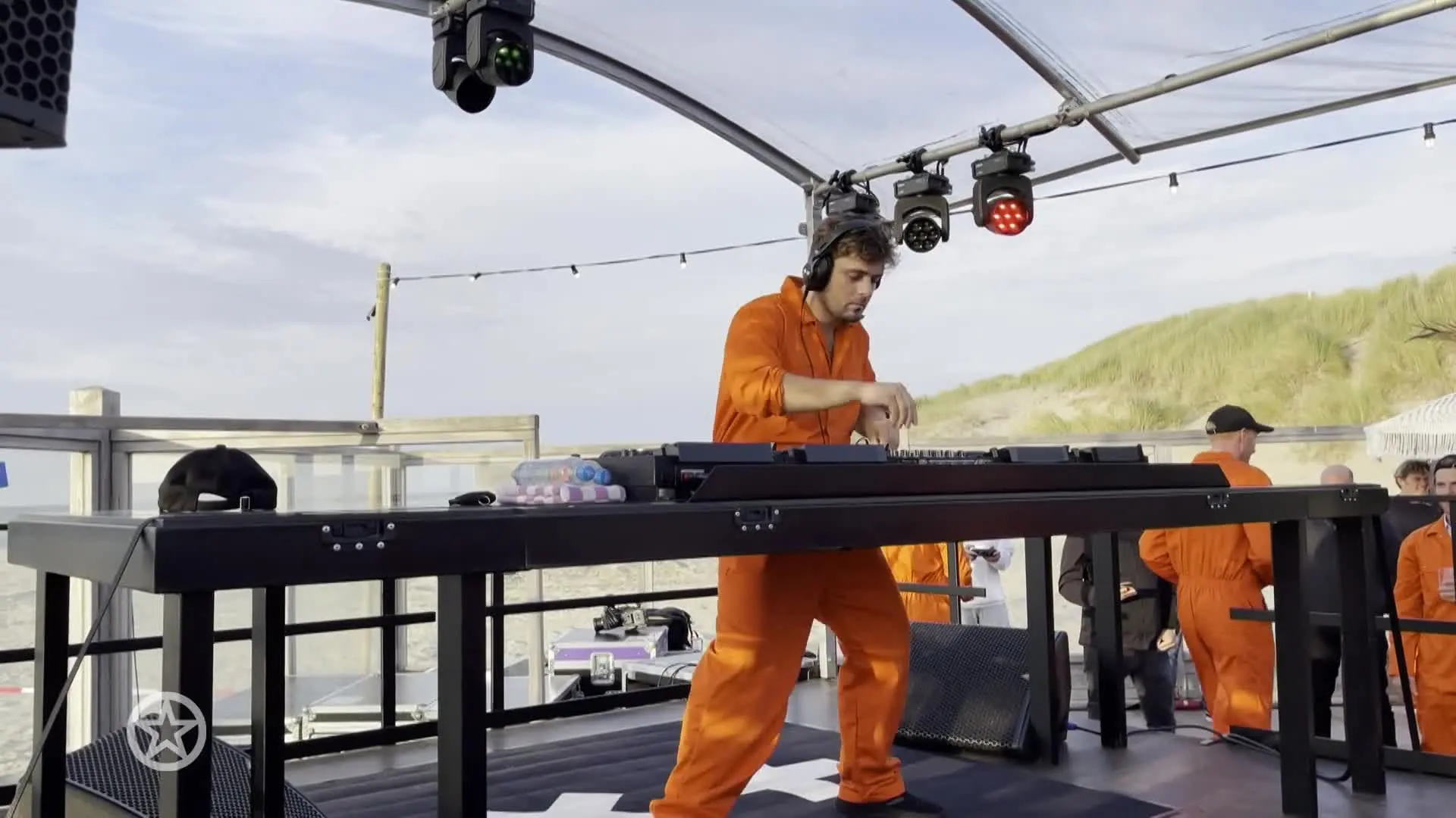 Martin Garrix en mannen van StukTV feesten op Texel