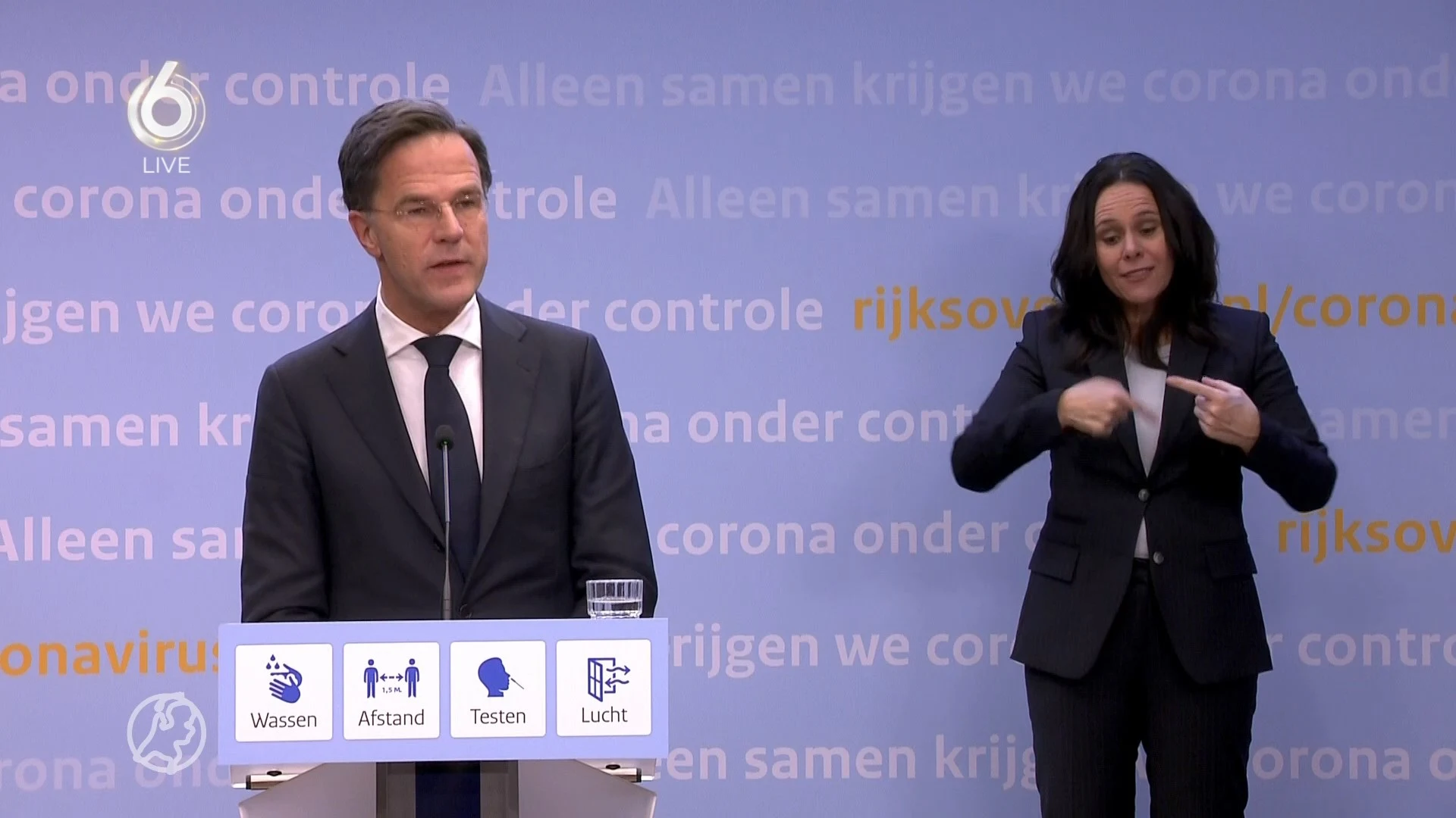 Mark Rutte: 'Nederland gaat vanaf morgen weer op slot'