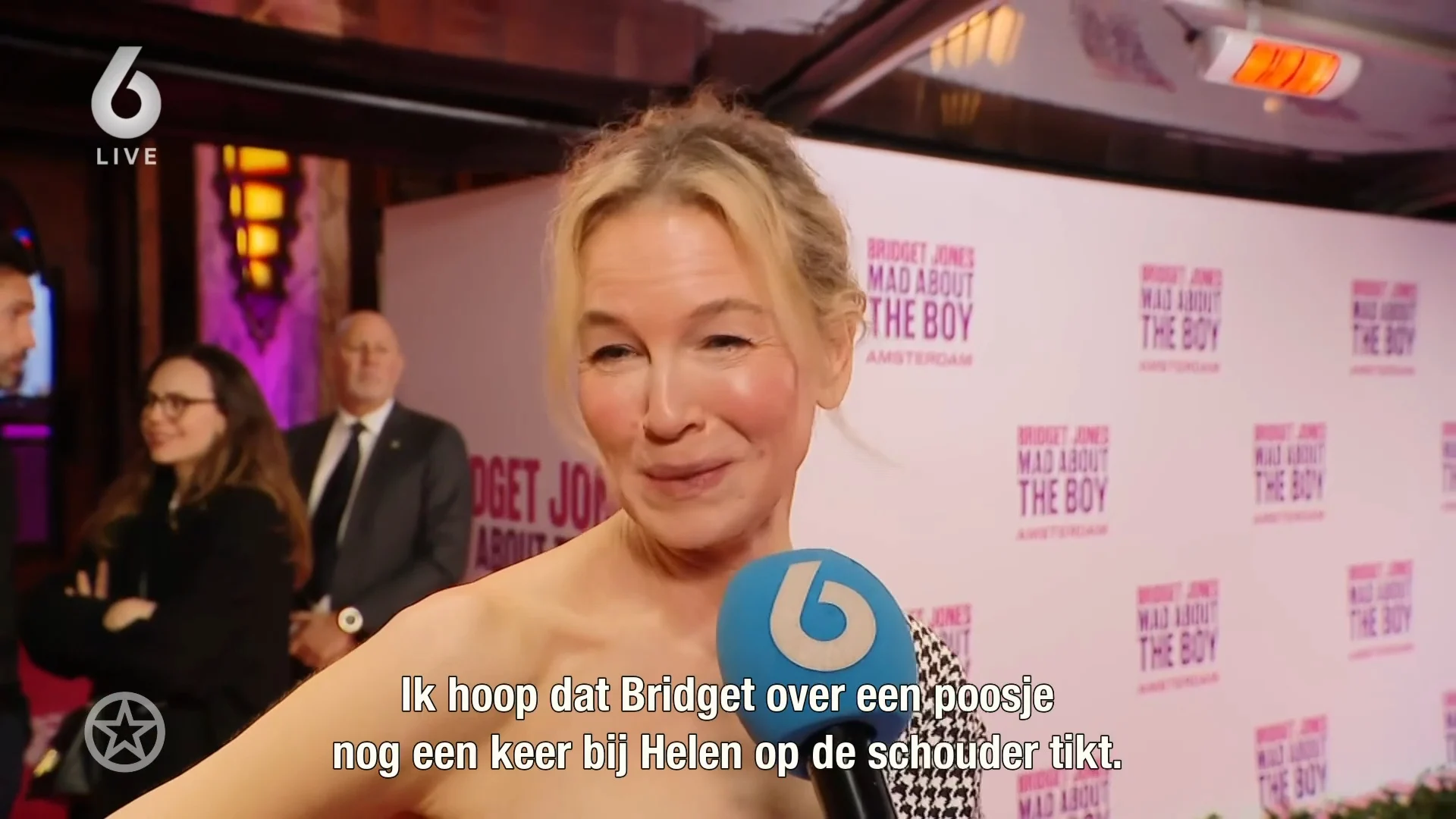 Renée Zellweger in Amsterdam voor première nieuwe Bridget Jones-film