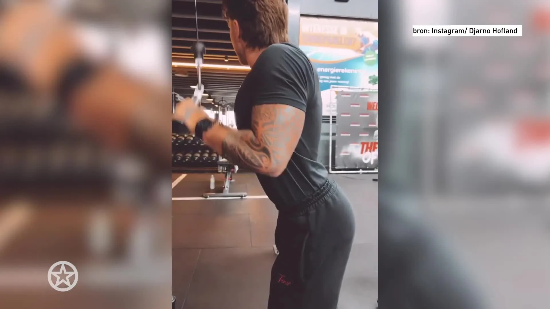 André Hazes showt afgetrainde lichaam