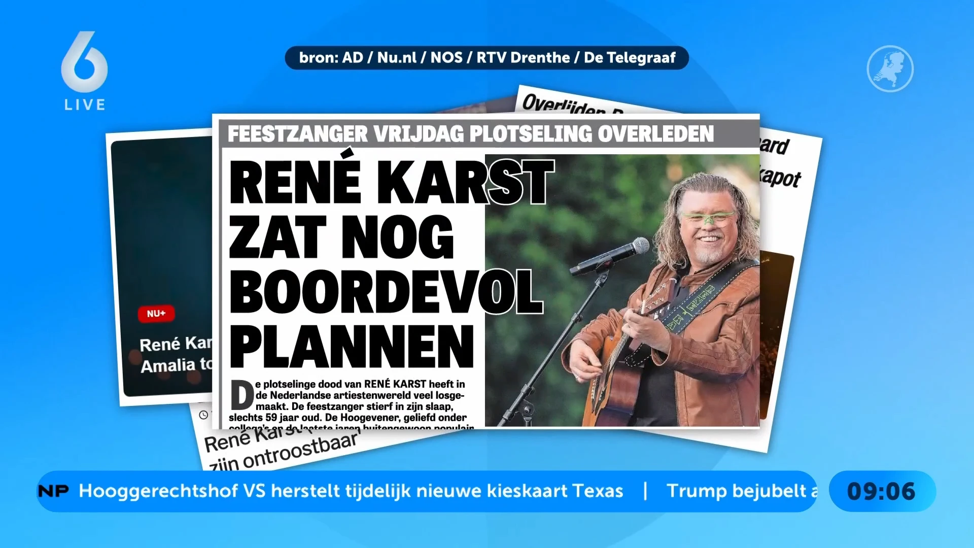 Veel media-aandacht voor overlijden René Karst