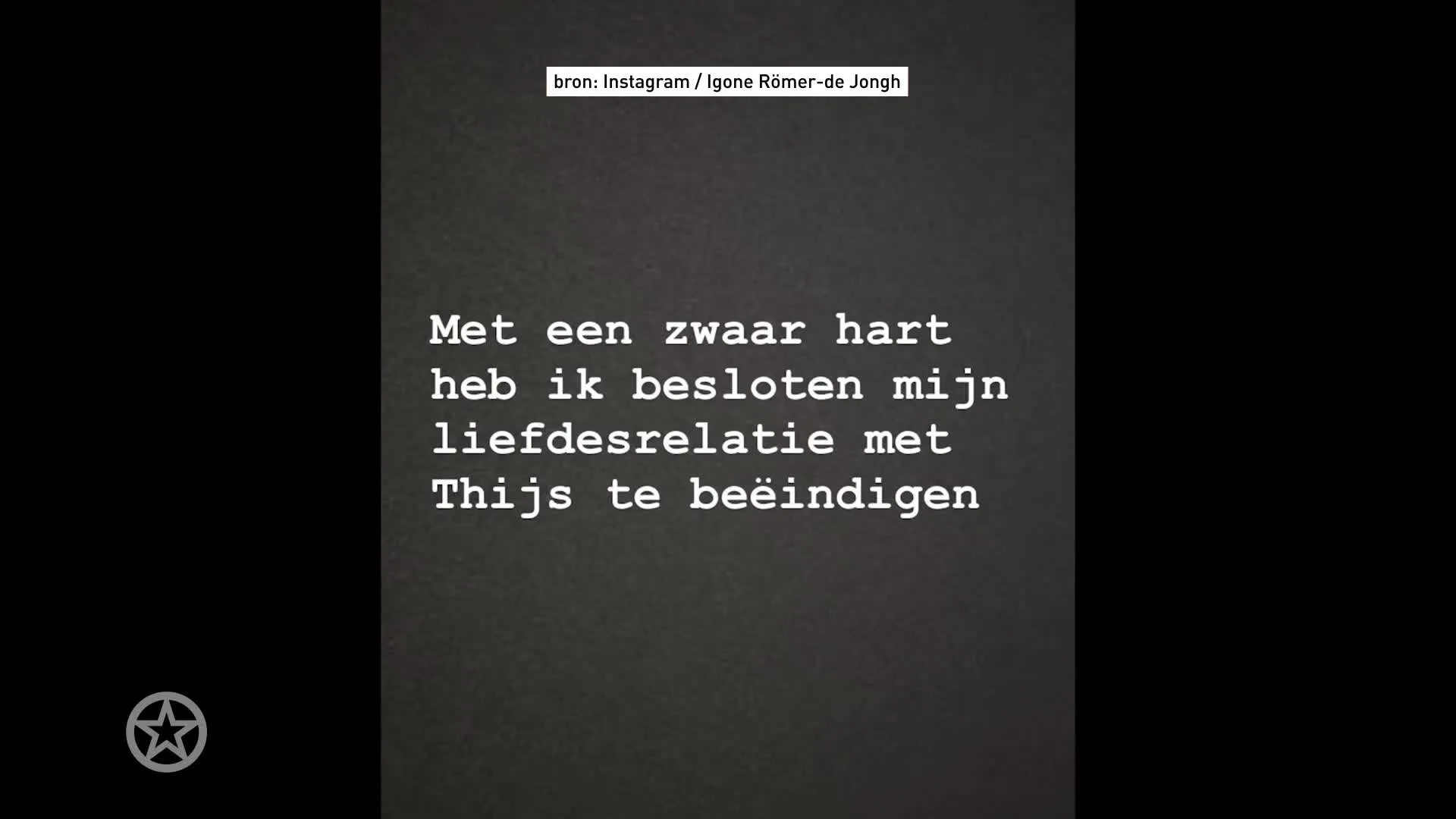 Igone de Jongh verbreekt relatie met Thijs Römer