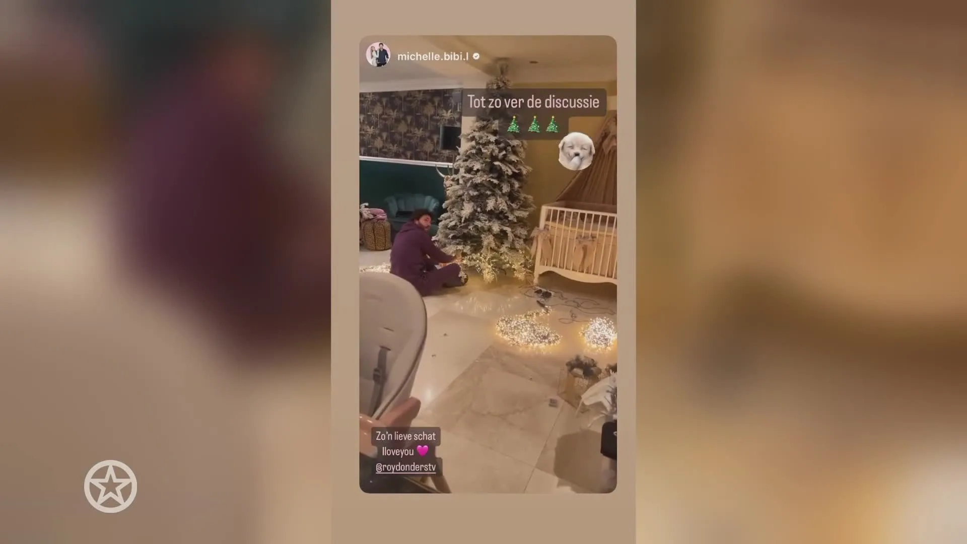 Roy Donders heeft nu al kerstboom in huis