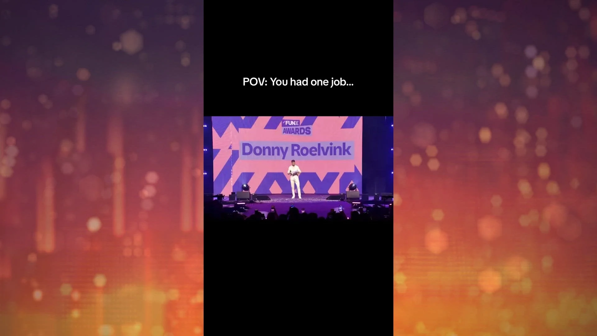 Oeps! Een blunder voor Donny Roelvink