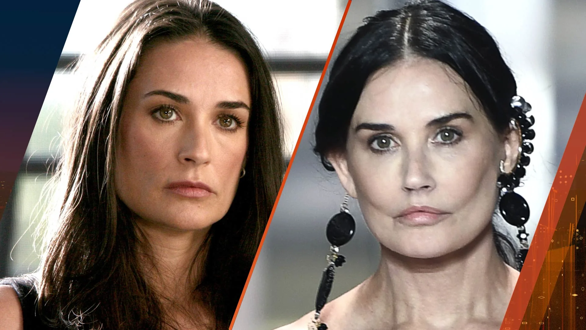 Geschokte reacties op gezicht Demi Moore