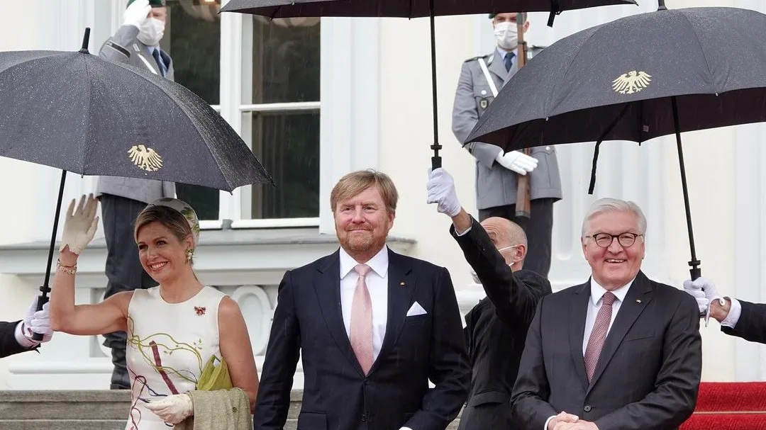 Willem-Alexander en Máxima officieel welkom geheten in Duitsland