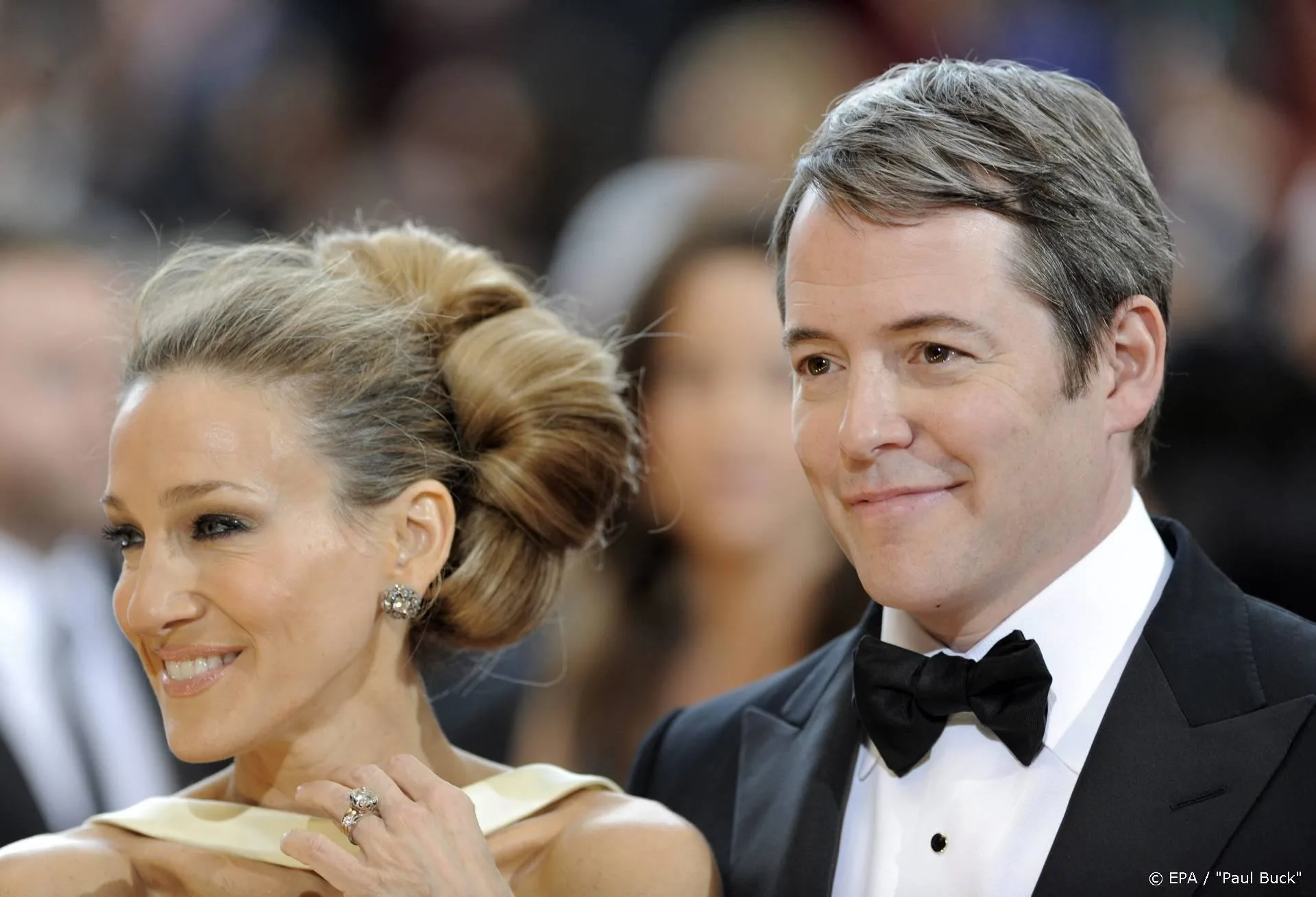 Sarah Jessica Parker en man samen op Broadway