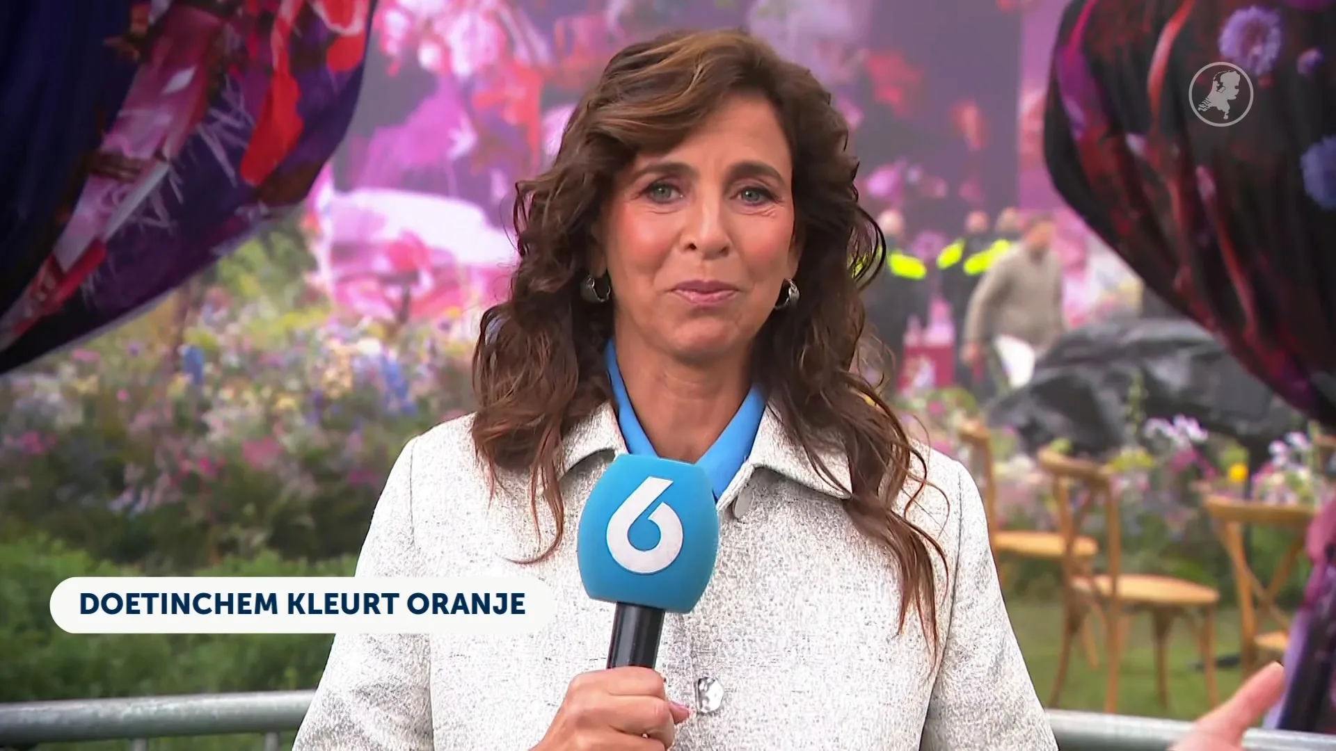Sandra in Doetinchem: klaarmaken voor Koningsdag