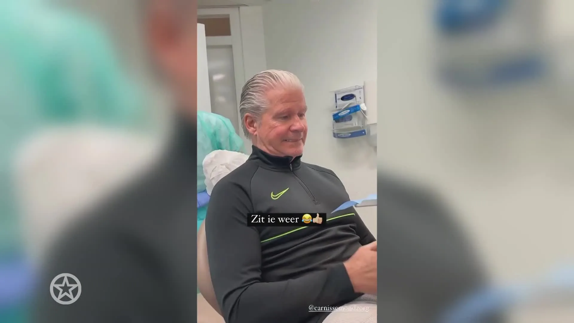 Dries Roelvink is bang bij de tandarts