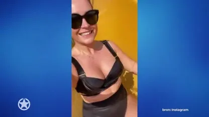 Miljuschka geniet van vakantie