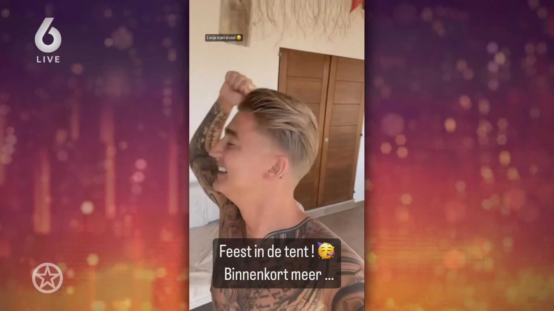 Dries Roelvink op Mart Hoogkamer en Yves Berendse