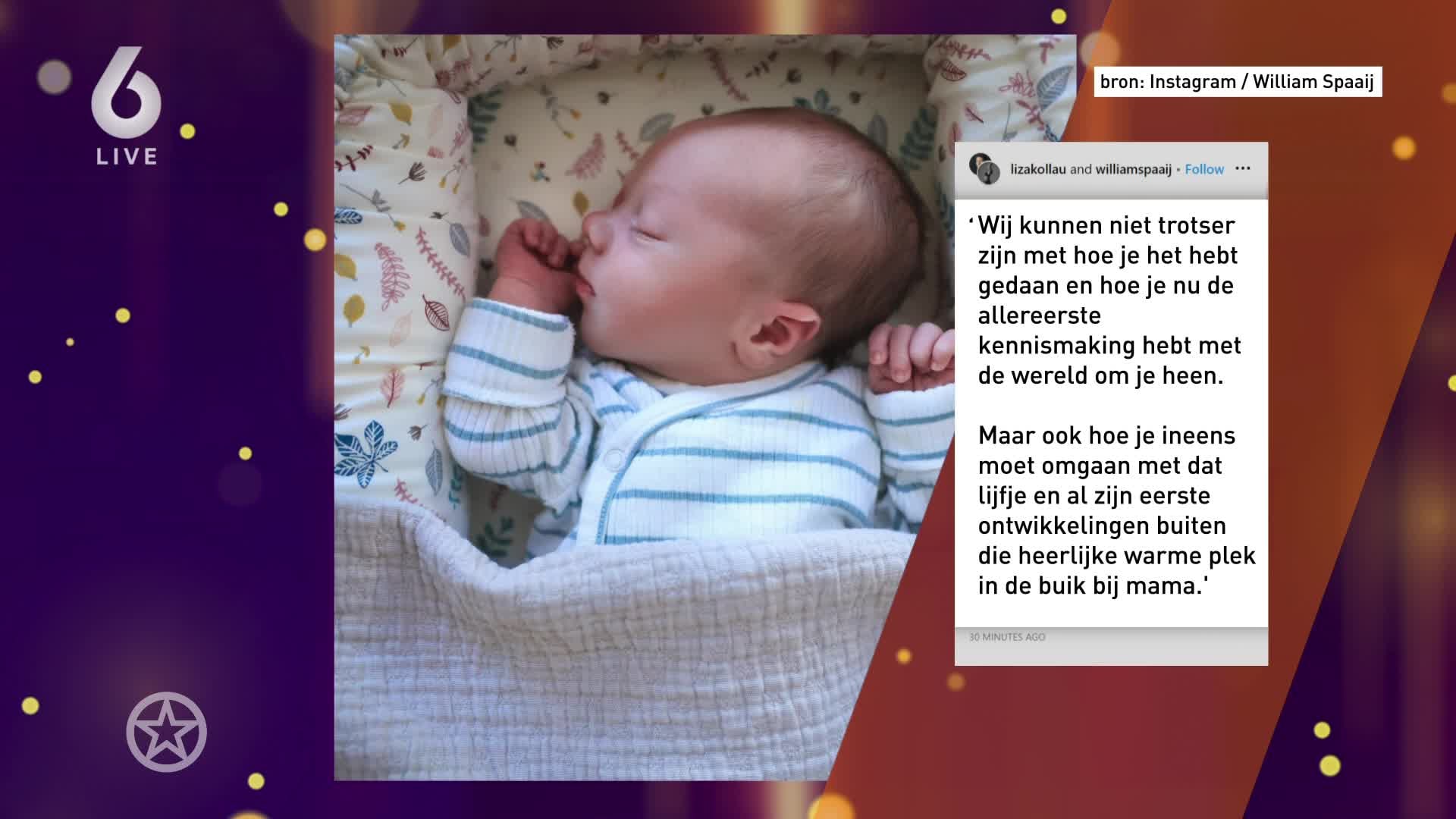 William Spaaij verwelkomt zoon