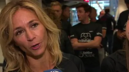 Wendy op weg naar de marathon van Chicago