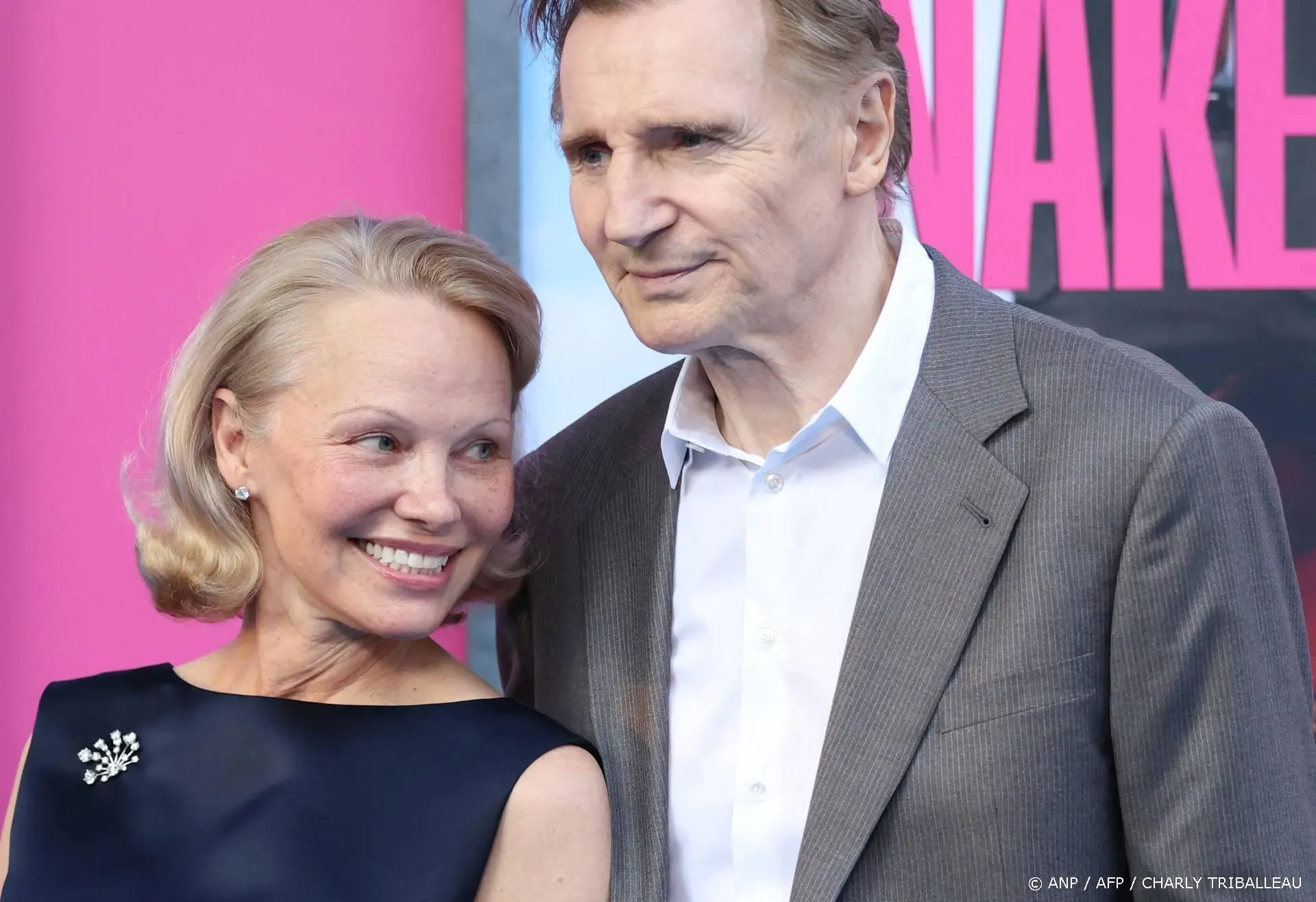 Pamela Anderson over relatie met Liam Neeson: 'Geen pr-stunt'