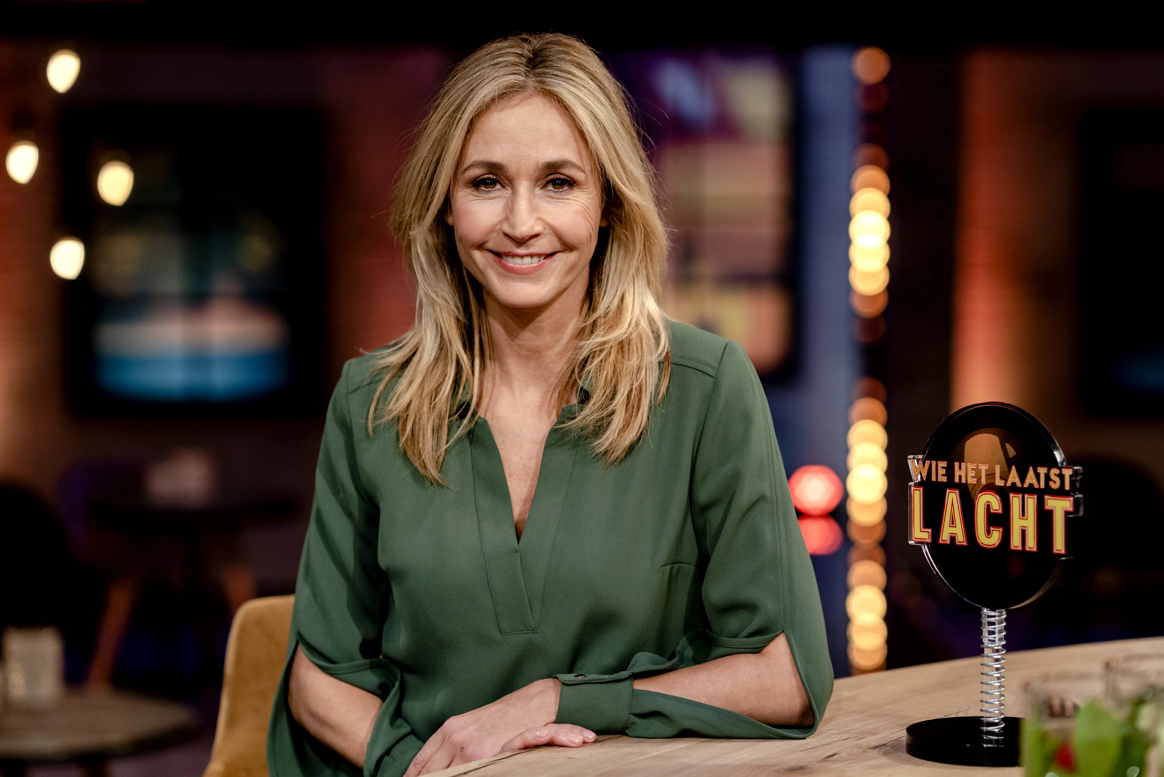 Wendy van Dijk laat zoon Sem zweten