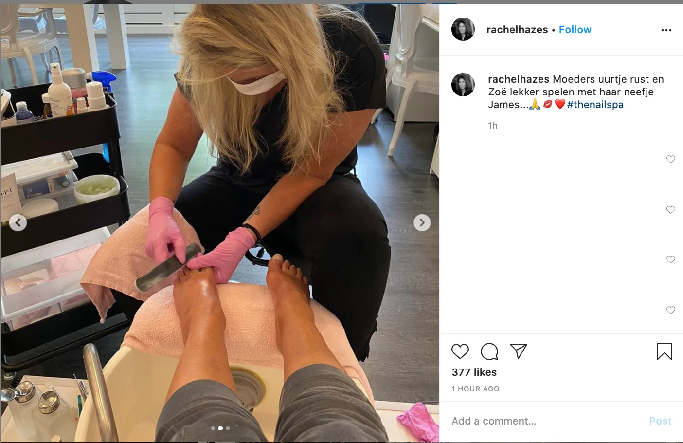 Rachel Hazes flink in de watten gelegd