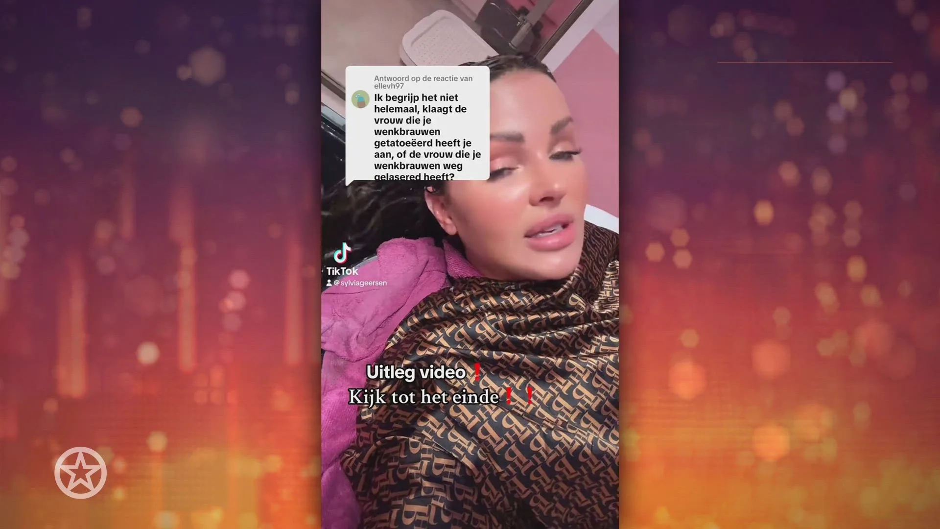 Sylvia Geersen geeft uitleg over wenkbrauw-drama