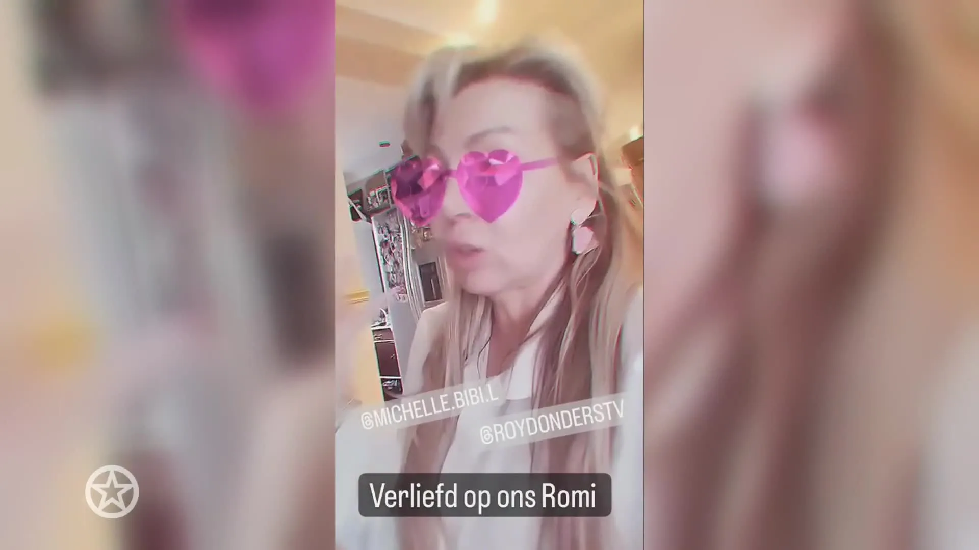 Rian zit op een roze wolk
