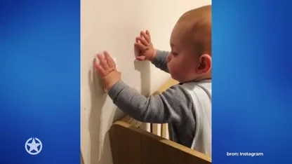 ZIEN: Baby Fender weet precies wanneer het bedtijd is