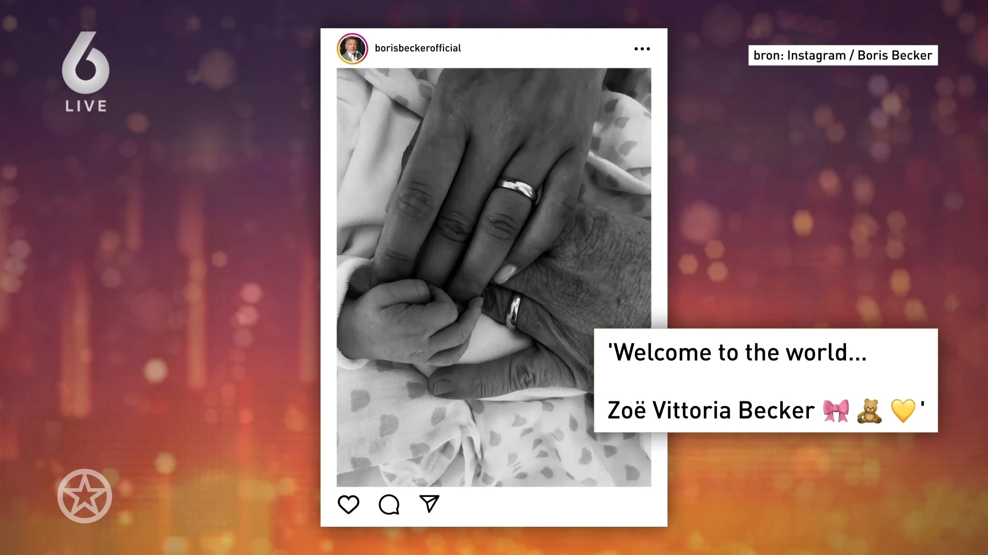 Boris Becker verwelkomt zijn vijfde kind