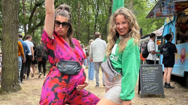 Marieke Elsinga feest dagenlang op festival met babybuik: 'Dapper'