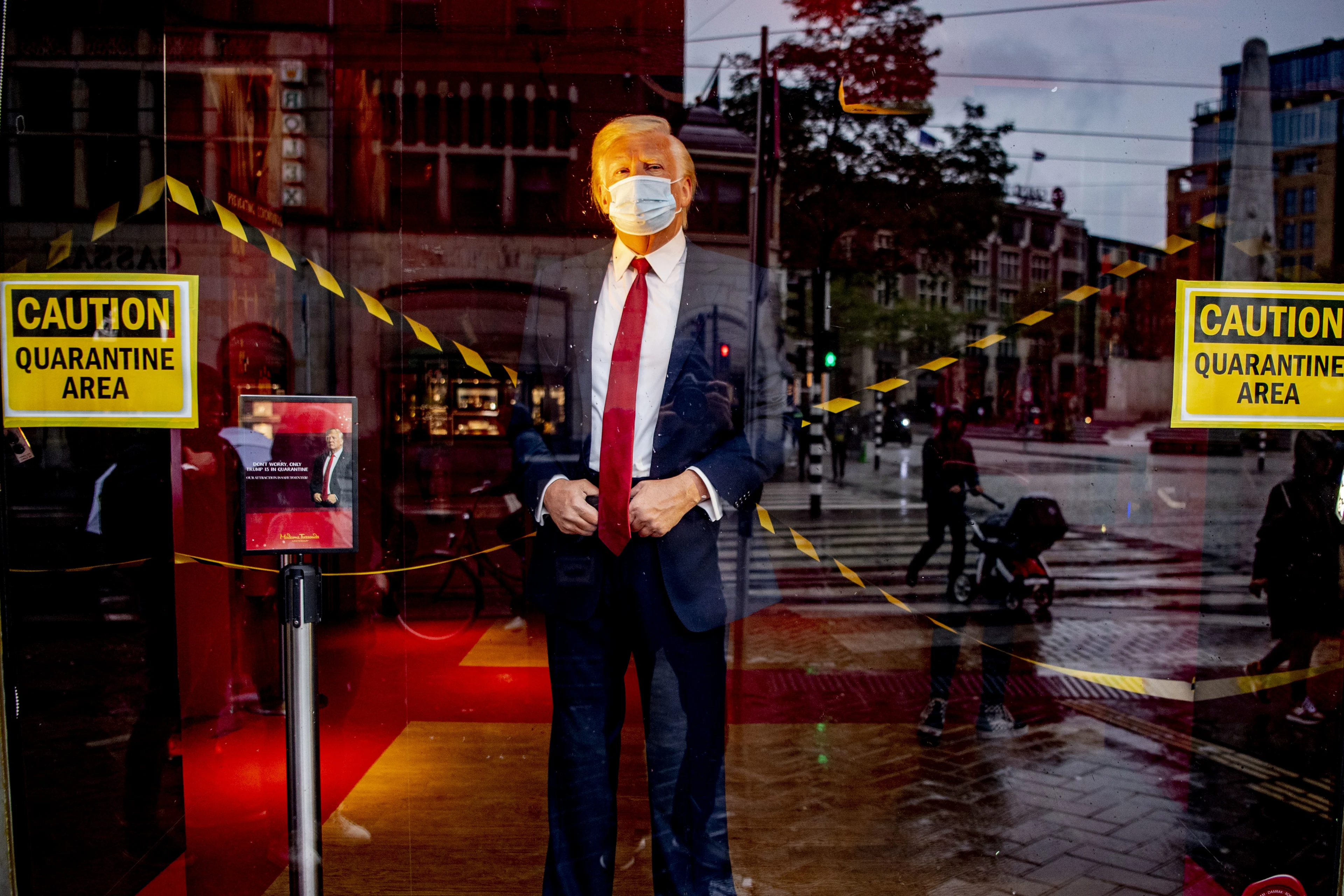 Ruit van Tussauds met wassen beeld Trump beschadigd