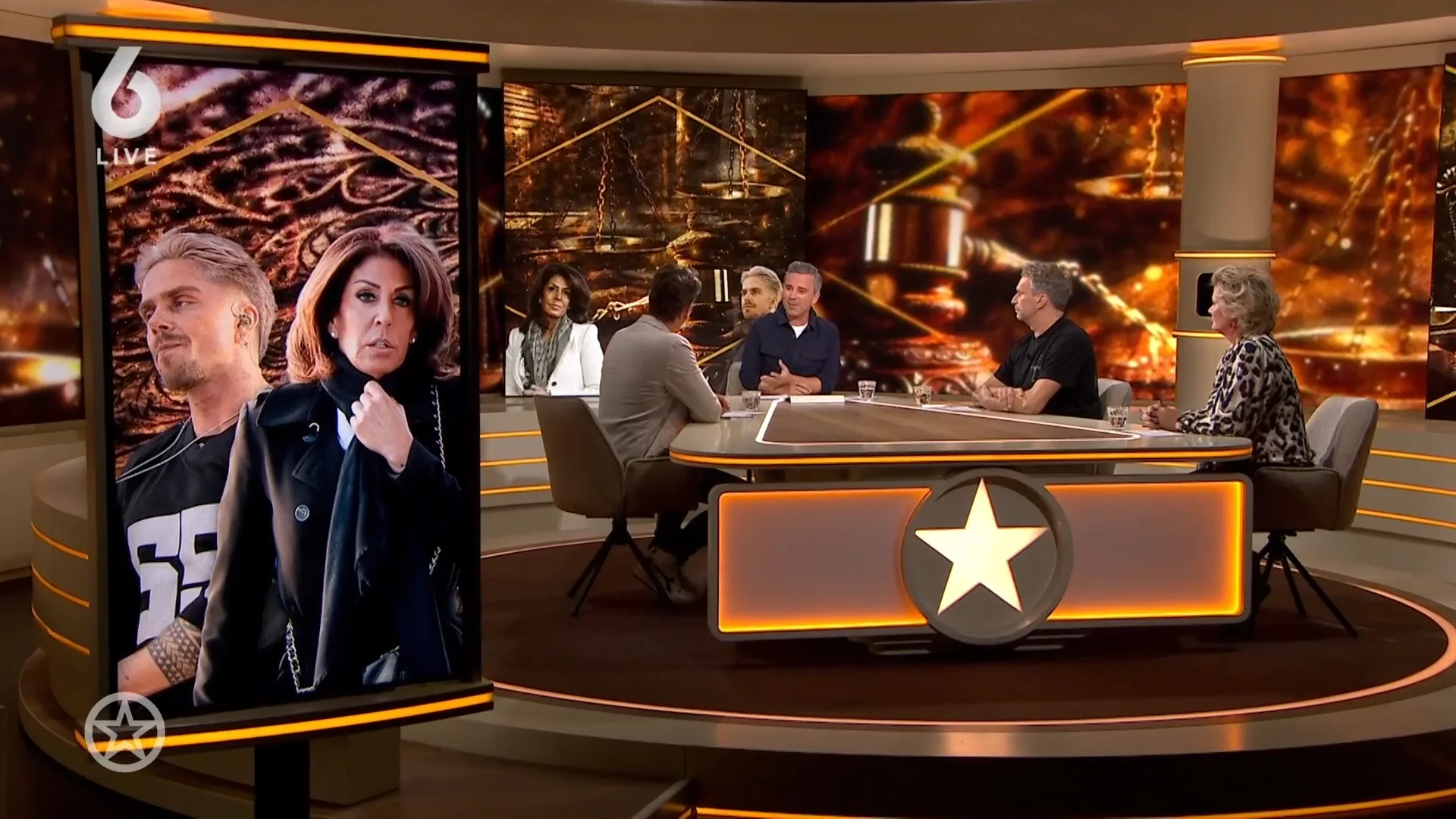 Shownieuws-tafel over reactie André Hazes jr. op sommatie Rachel