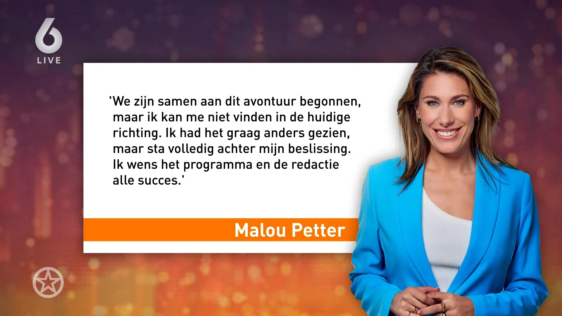 Malou Petter stopt bij Nieuws van de Dag