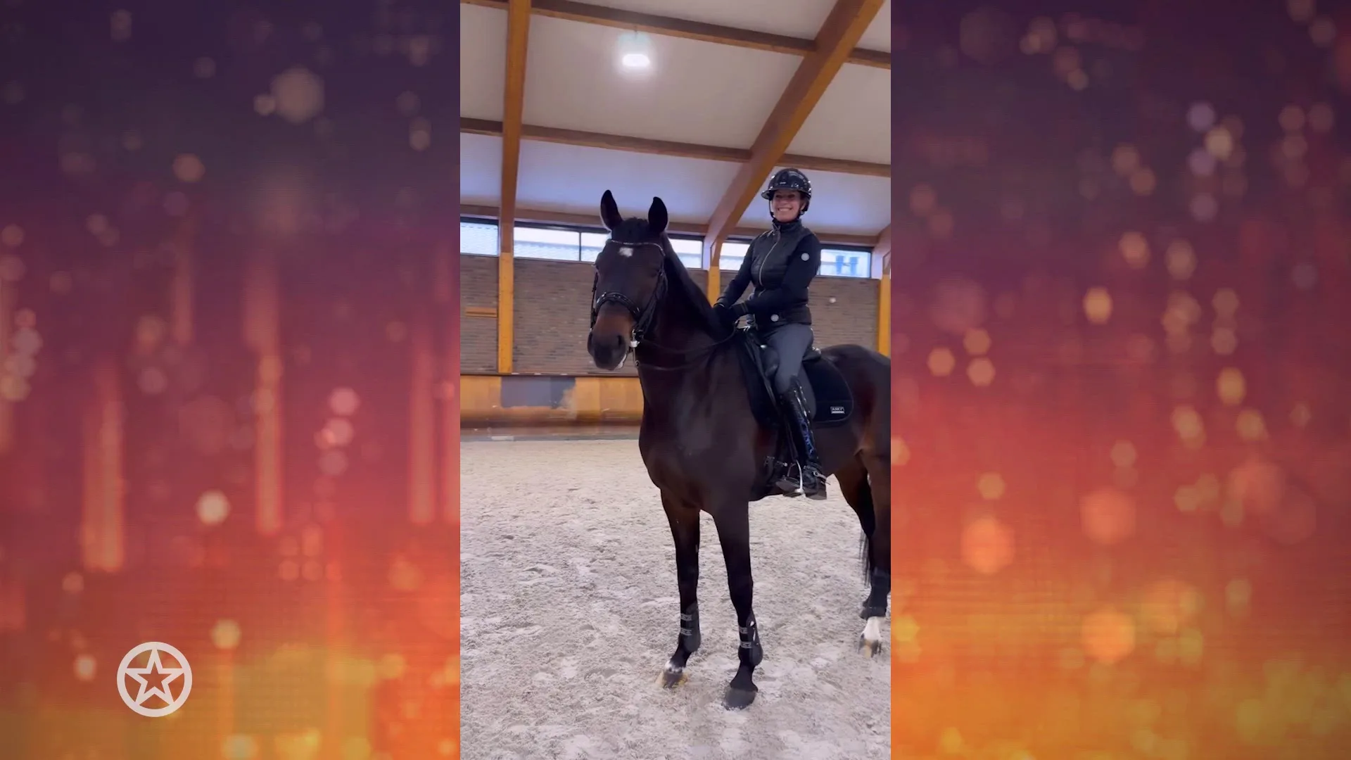 Anky van Grunsven volop aan het trainen