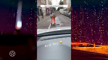 Dave Roelvink maakt rioolwerker vanuit zijn peperdure auto belachelijk