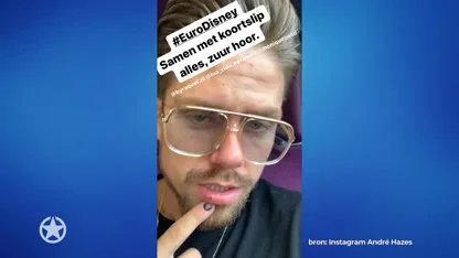 André Hazes er even tussenuit met zijn gezin