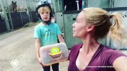 Nicolette Kluijver deelt heerlijk moeder-zoon moment