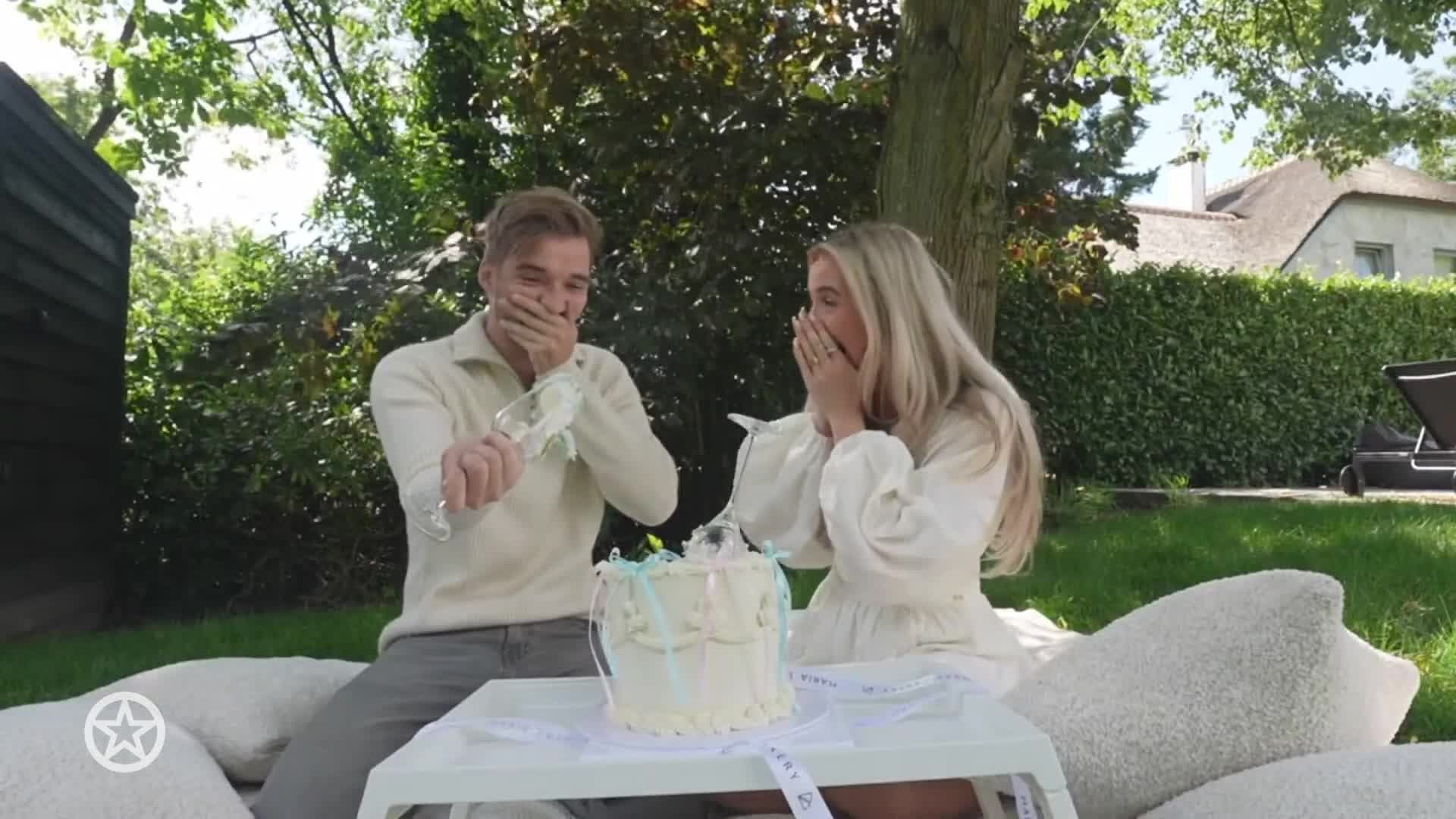 Gio en vriendin onthullen geslacht baby