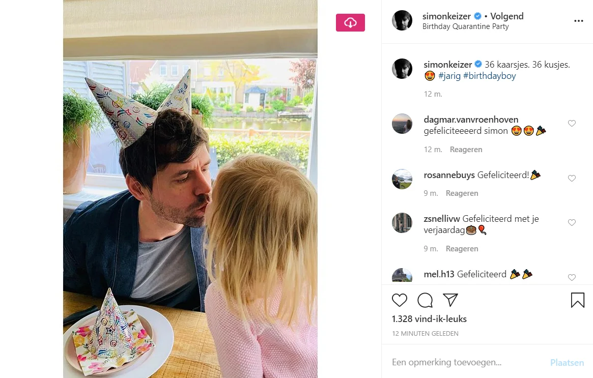 Groot feest voor Simon Keizer